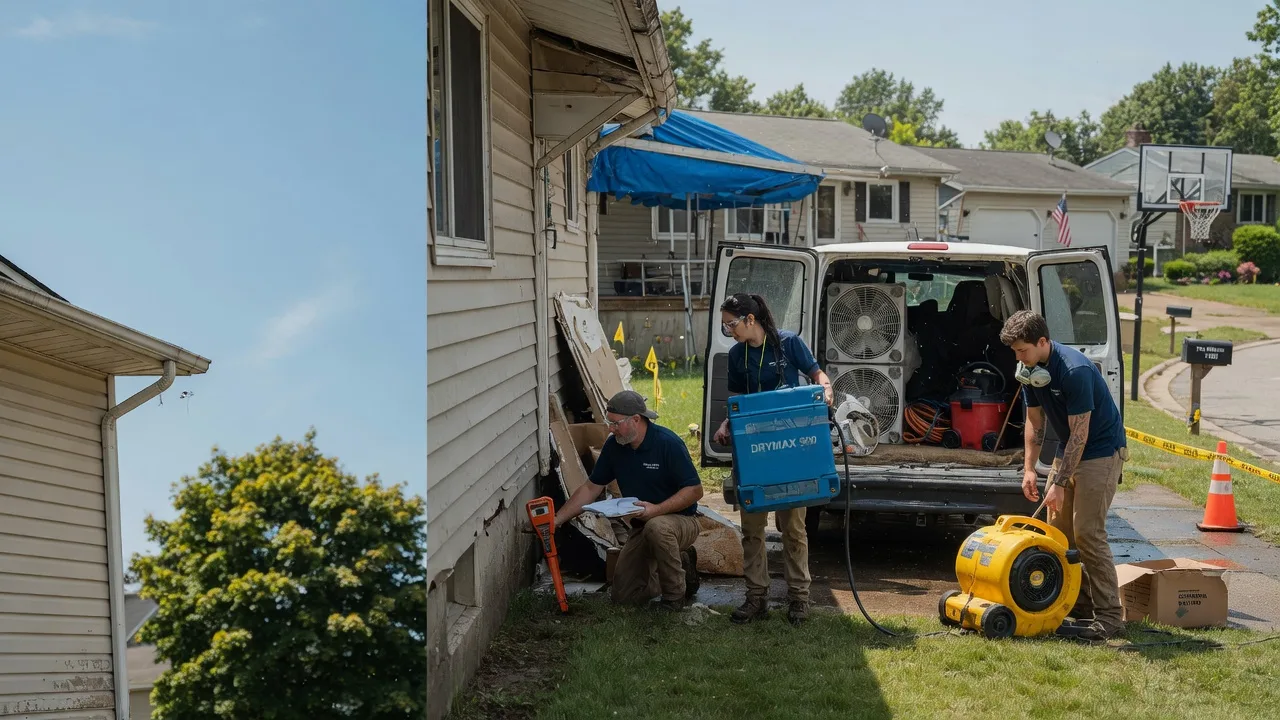 Ceiling Leak Cleanup in Martinsville, IL near me