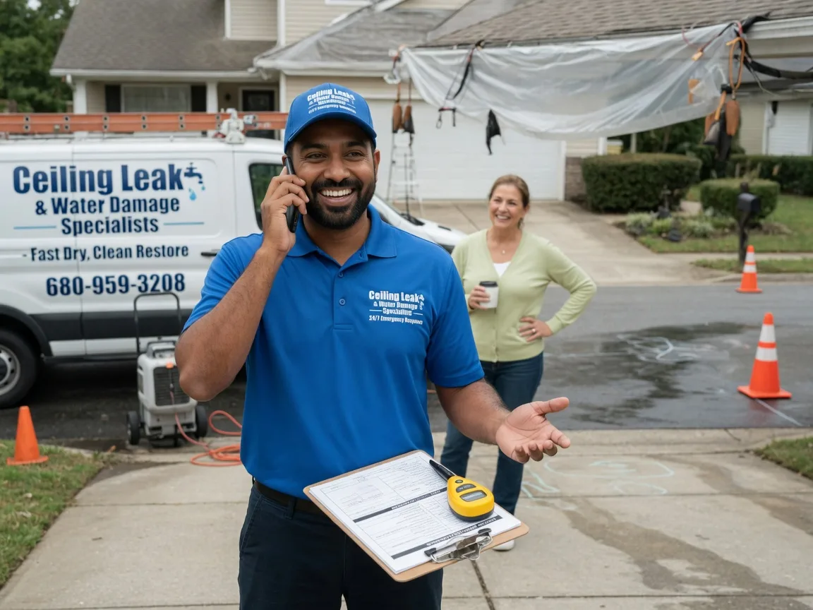 Ceiling Leak Cleanup Martinsville, IL FAQs